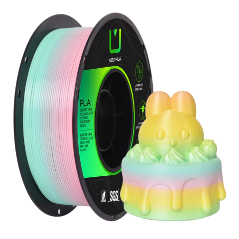 Filamento Pla Rainbow 1kg Multfila Para Impressora 3D 1.75mm