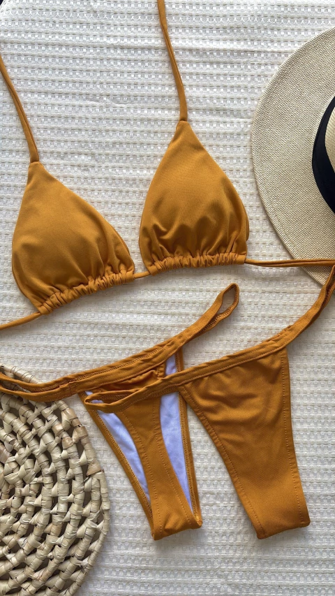 Biquíni Fita Mostarda