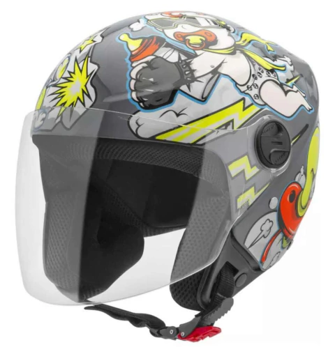 Casco Protork NEW LYBERTY BAD BABY (GRIS) - comprar online