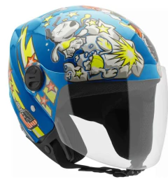 Casco Protork Abierto NEW LYBERTY BAD BABY (AZUL) en internet