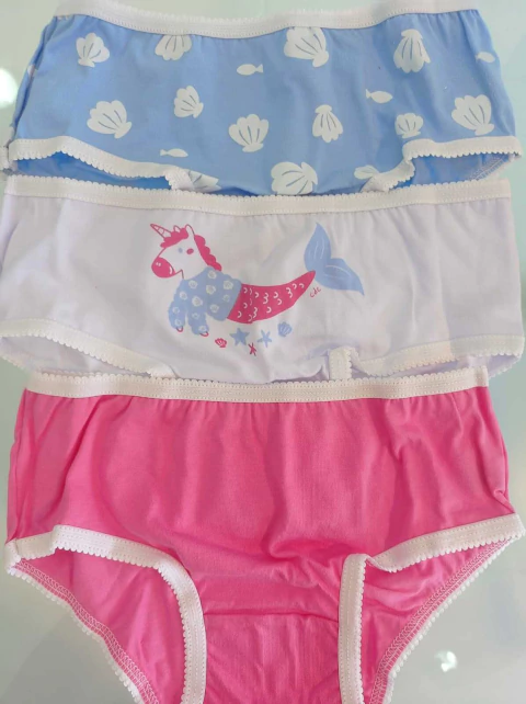 Unicórnio Sereia Kit Calcinhas