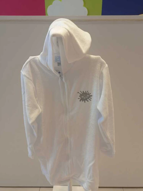 Branco Roupão Manga Longa