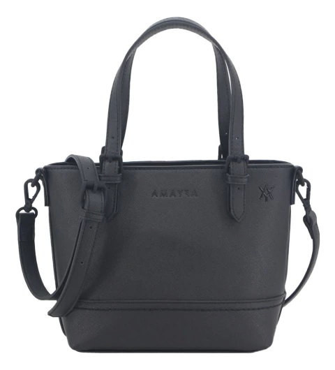 Cartera Bolso Dama Mujer Urbana Amayra Negra 67.c2695.1