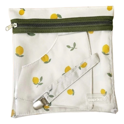 Set Nacimiento Paprika Babita Portachupete Babero Limon