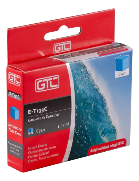 Cartucho Alternativo Gtc Para Impresora Epson T133 Cyan