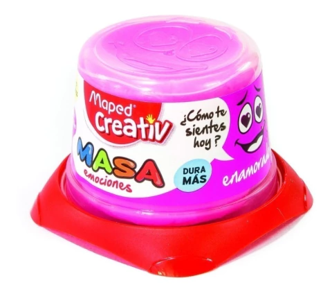 Masa Plastilina Creativ Maped Rosa Pote X120g