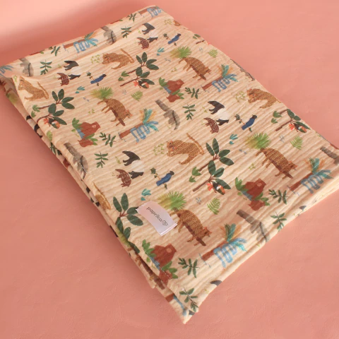 Manta De Muselina 100% Algodon Suave Para Bebe Paprika Río