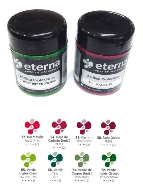 Acrilico Profesional X60 Ml Eterna Grupo 2