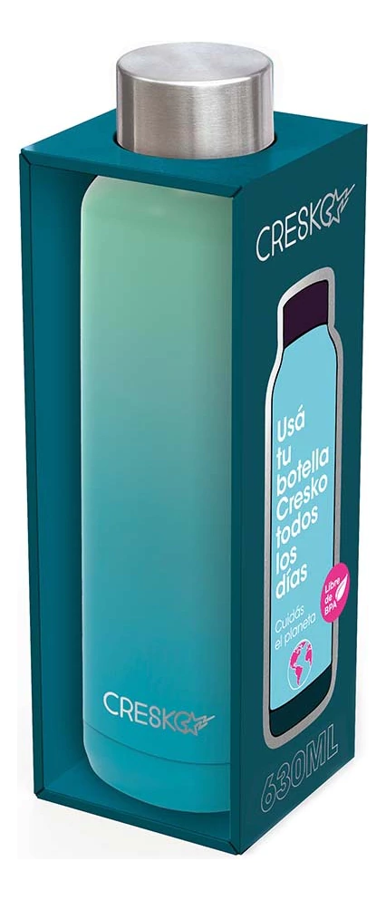 Botella Termica Color Acero Inoxidable 630ml Cresko Ck343
