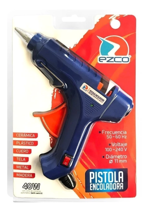 Pistola De Silicona Hot Melt Sd-102 40w 11mm Ezco