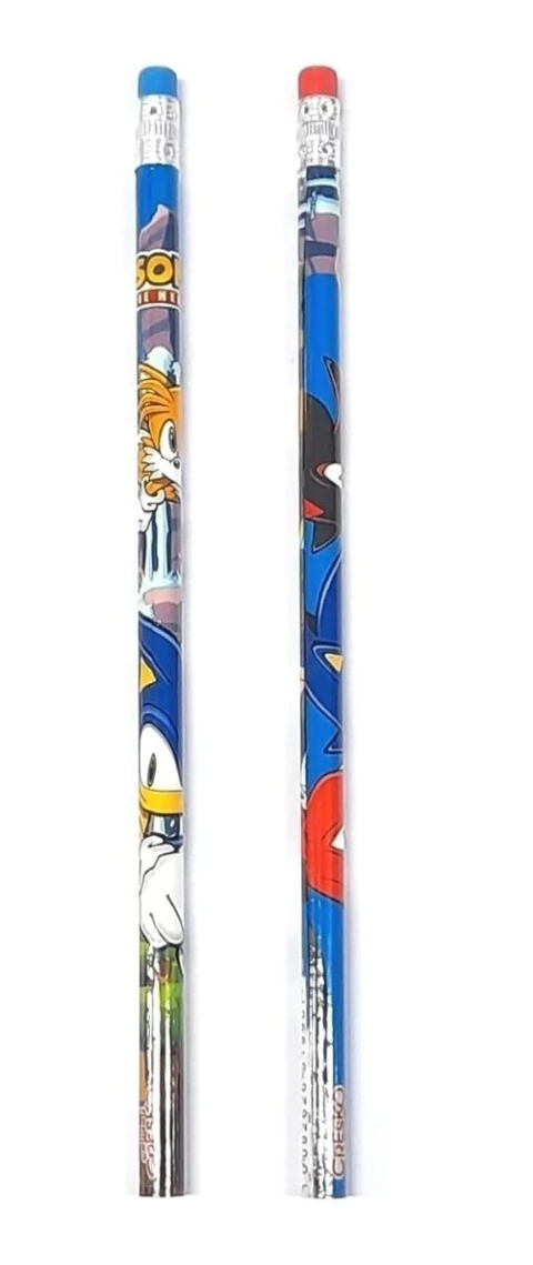 Lápiz Grafito Sonic Con Goma Borrar Cresko X2 Unidades