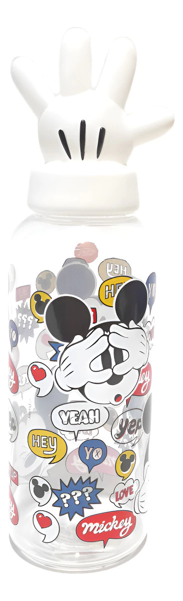 Botella De Agua Plastica Mickey Cresko 560 Ml