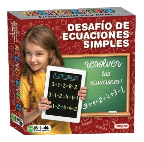Juego De Mesa Desafio De Ecuaciones Simples Nupro