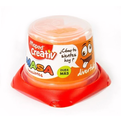 Masa Plastilina Creativ Maped Naranja Pote X120g