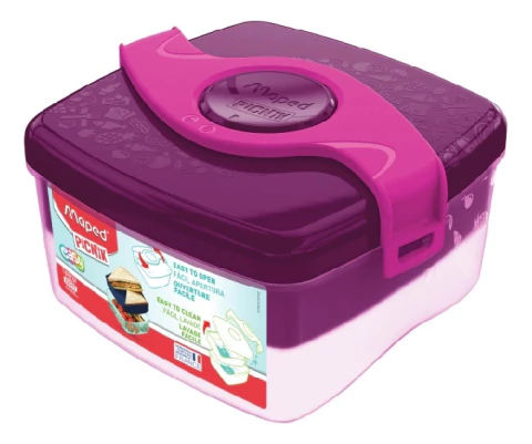 Contenedor Plastico Maped Lunchera Picnik Originals Rosa