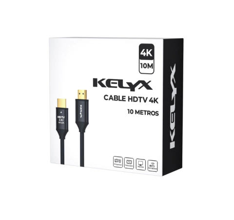 Cable Hdmi Hdtv 4k Kelyx 10 Metros