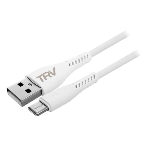 Pack 50 Unidades Cable Usb A Tipo C Trv Blanco 1m