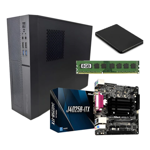 Pc Computadora Slim Asrock C / J4025b-itx Ram 8gb Ssd 480gb 8 Gb