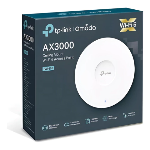 Access Point Tp-link Eap650 Wifi 6 Ax3000 Dual Band Poe+