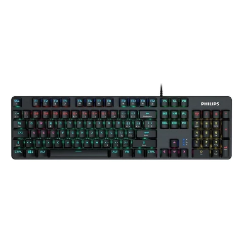 Teclado Mecanico Philips Momentum G401 Qwerty Inglés Usb Rgb