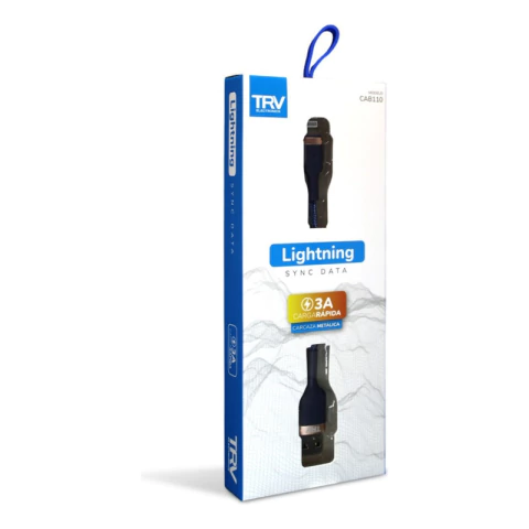 Cable Usb Para Lightning Trv Modelo Cab110 De 1 Metro