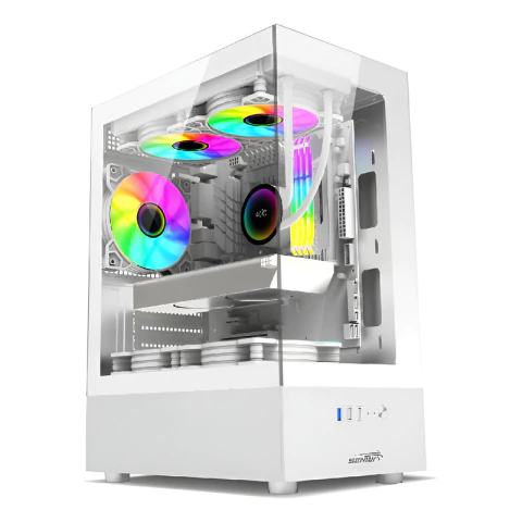 Gabinete Gamer Sentey H10 Argb Blanco 6100-sf-argb-white