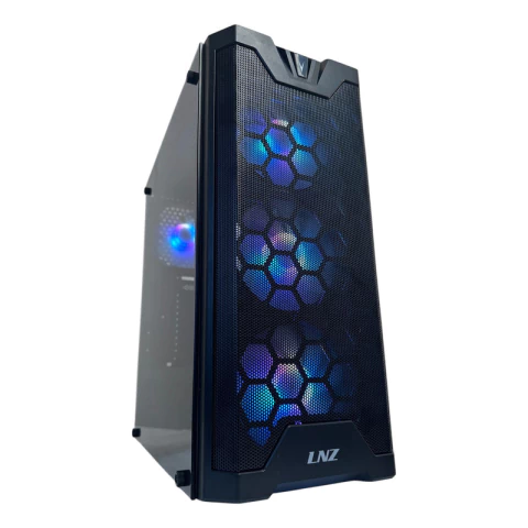 Gabinete Gamer Lnz Y11 Coolers 4 120mm Panel Vidrio Templado