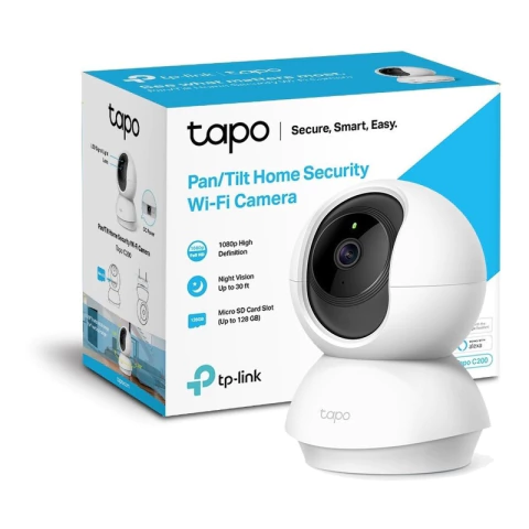 Cámara De Seguridad Wi-fi Full Hd 360º Tp Link Tapo C200
