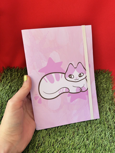 Caderno Gatinho Rosa