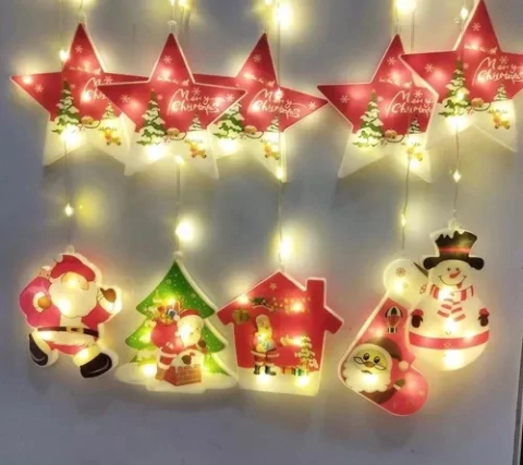 Cascata com 135 LEDs Branco Quente fio de fada PVC figuras natalinas 3 metros bivolt. - comprar online