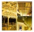 Cascata com 147 LEDs Branco Quente 8 funções fio de Fada PVC 4 metros bivolt tomada macho e fêmea. - Santa Iluminação