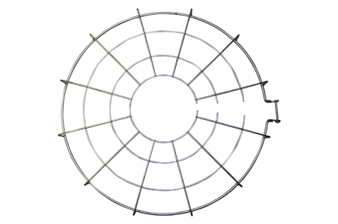 Grade de arame em aço carbono zincado para luminária prismática de 16 polegadas.