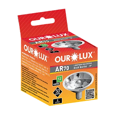 Lâmpada AR70 50W 12V 8º BA15D. - comprar online