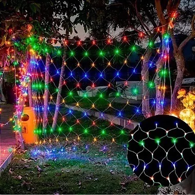 Rede de Natal sequencial com 320 LEDS colorido 8 funções 2,4m x 1,8m 127V. - comprar online