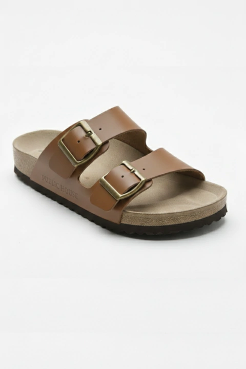 SANDALIA BIRKEN CAMURÇA - MARROM - comprar online