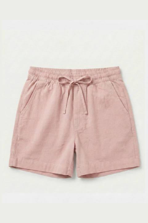 SHORT ALFAIATARIA ELÁSTICO CASUAL - ROSÈ - comprar online