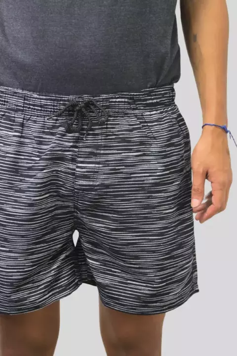 SHORT VOLLEY ESTAMPADA - PRETO - comprar online