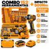 Combo 152 Herramientas + Impacto 500Nm + Batería 4.0Ah