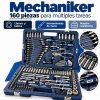 Juego Bremen Mechaniker 160 Piezas 1/4" 3/8" 1/2" + Maletín