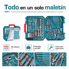 Juego de Herramientas 105 Piezas - comprar online