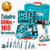 Combo 165 Piezas + Taladro 66nm + Batería 2.0ah + Cargador