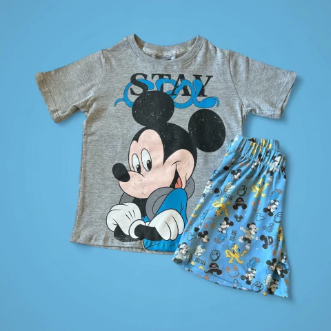 Pijama Mickey Mouse celeste - comprar online