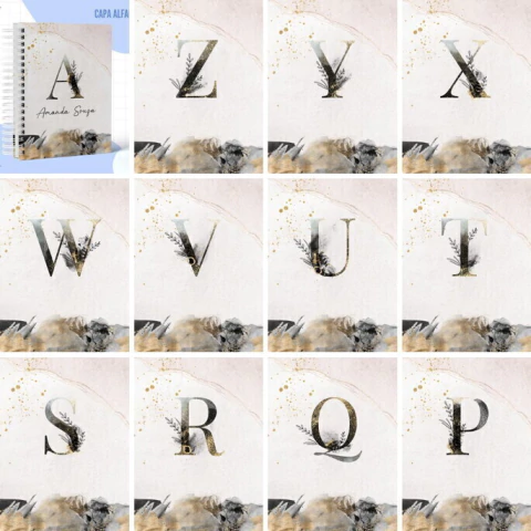 Capas em Formato Png-4 Kits com Alfabeto Completo 2584 - comprar online