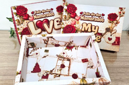 Namorados - Caixa declaração de amor com 2 tampas - artes em svg 03626