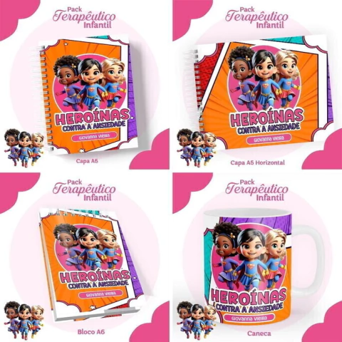 Heroinas-cadernos, Diários, Emocões, Pack Terapeutico 04015 - comprar online