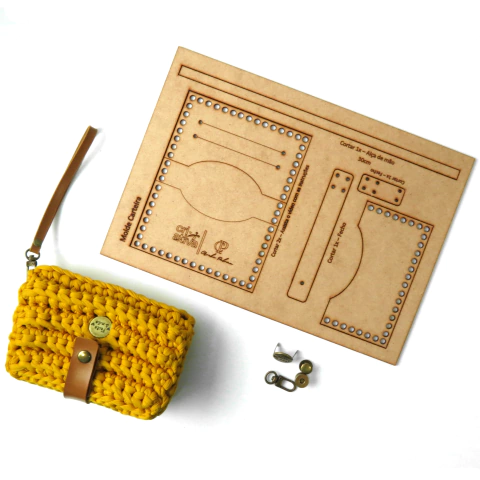 KIT CARTEIRA CROCHÊ - BY: CROCHE_PALOMA - comprar online