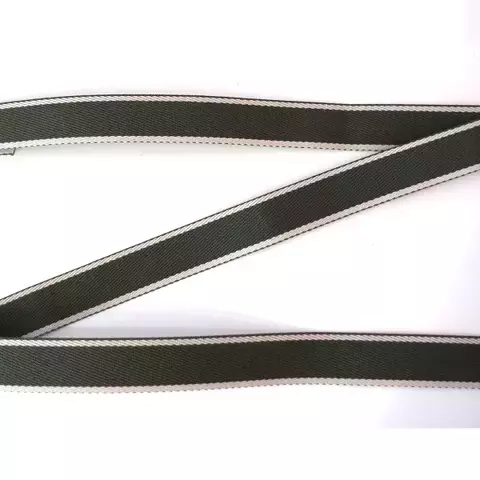 ALÇA 3CM LISTRADA - BRANCO COM VERDE MUSGO - comprar online