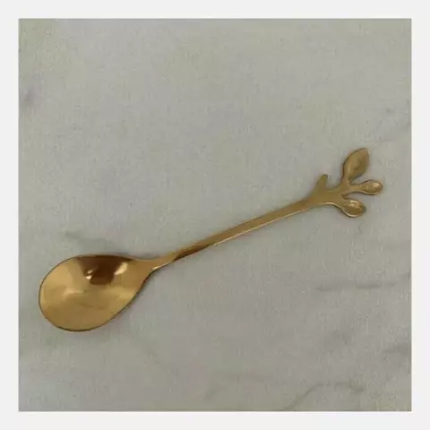 Cuchara dorada hojitas chica