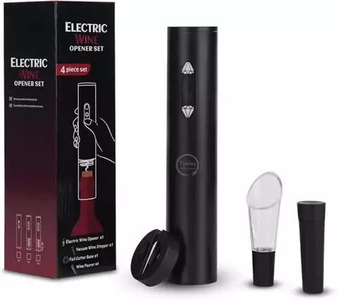 Set vino x 4 piezas recargable