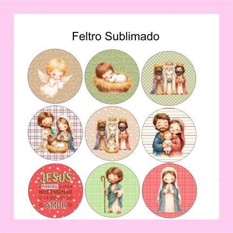 Painel de feltro - Bolas de Natal - RF-15